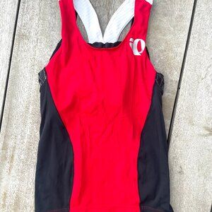 Pearl Izumi Size Medium Elite Red/Black/White Women's Cycling Top, Like New!